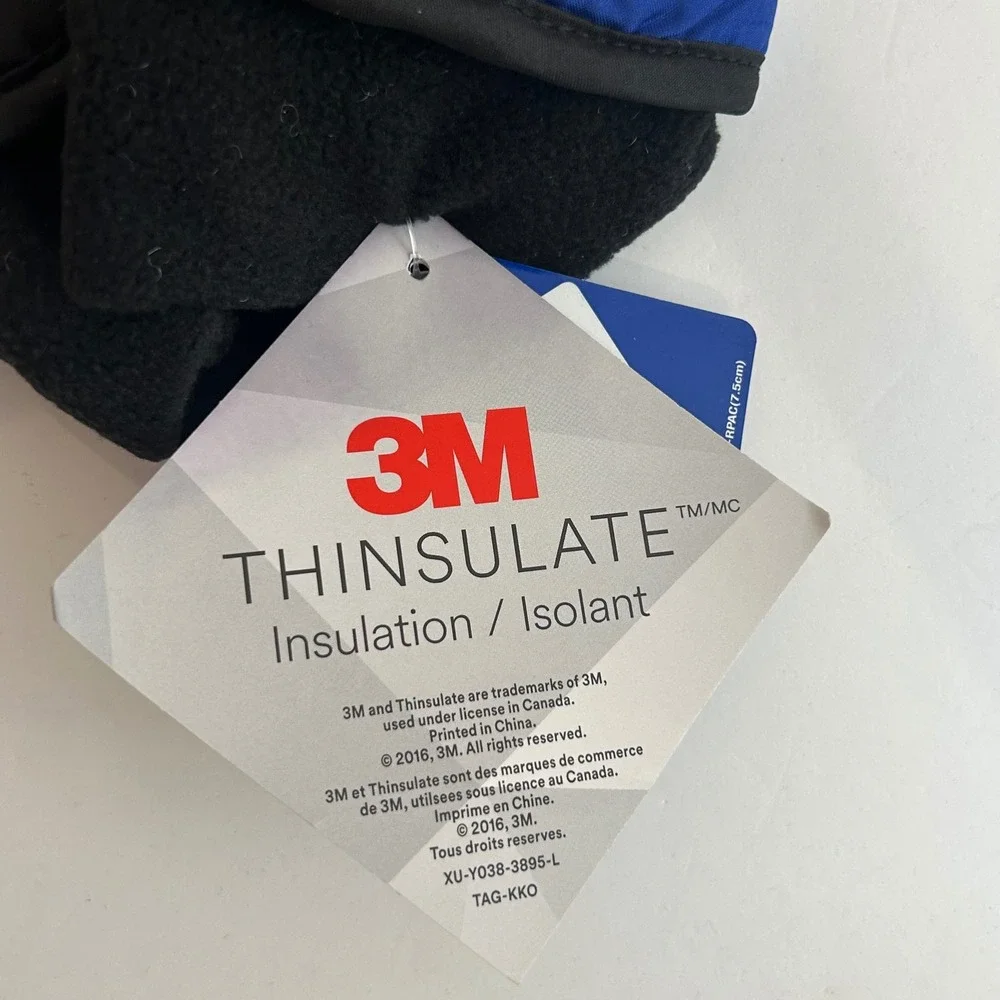 Gold Medal 3M Thinsulate Ski Gloves Blue Black Youth Size 8-10 SKI-300 NWT